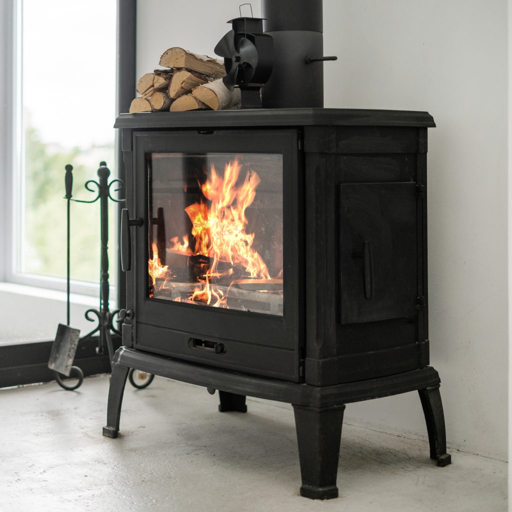 Free-Standing Convection Wood Heater Fireplace