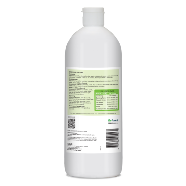 Back image of Universal 6in1 Cleaner 1 litre